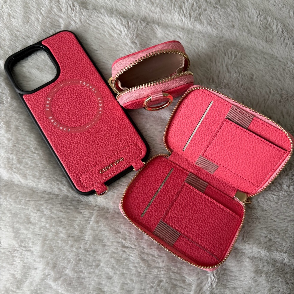 CUSTYPE Wireless Charging Phone Case, Peach Pink, iPhone 14 Pro Max - Picture 2 of 6